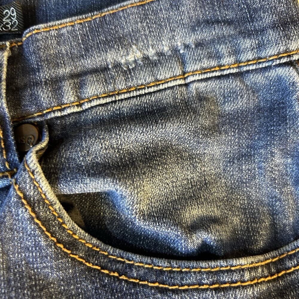 RSO New York Slim Straight Denim 29x32 (29x30.5) Jeans‎ Medium Blue - Picture 5 of 12